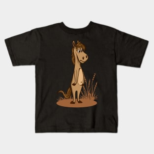 Cute Funny Horse Graphic T-shirt | Horse Lover Gift Kids T-Shirt